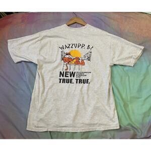 Vintage early 2000s Y2K LSU Football Wazzup Carolina Game Death Valley T Shirt M